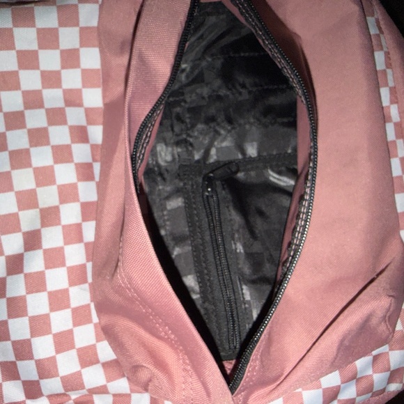 Vans Pink and White Checkered Backpack - Picture 4 of 4
